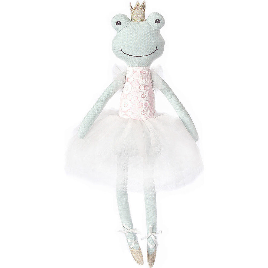 Flora Frog Ballerina Doll by Mon Ami, front view