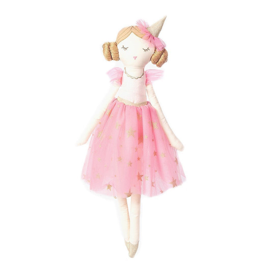 Brigitte Birthday Party Princess Doll, pink tulle dress detail