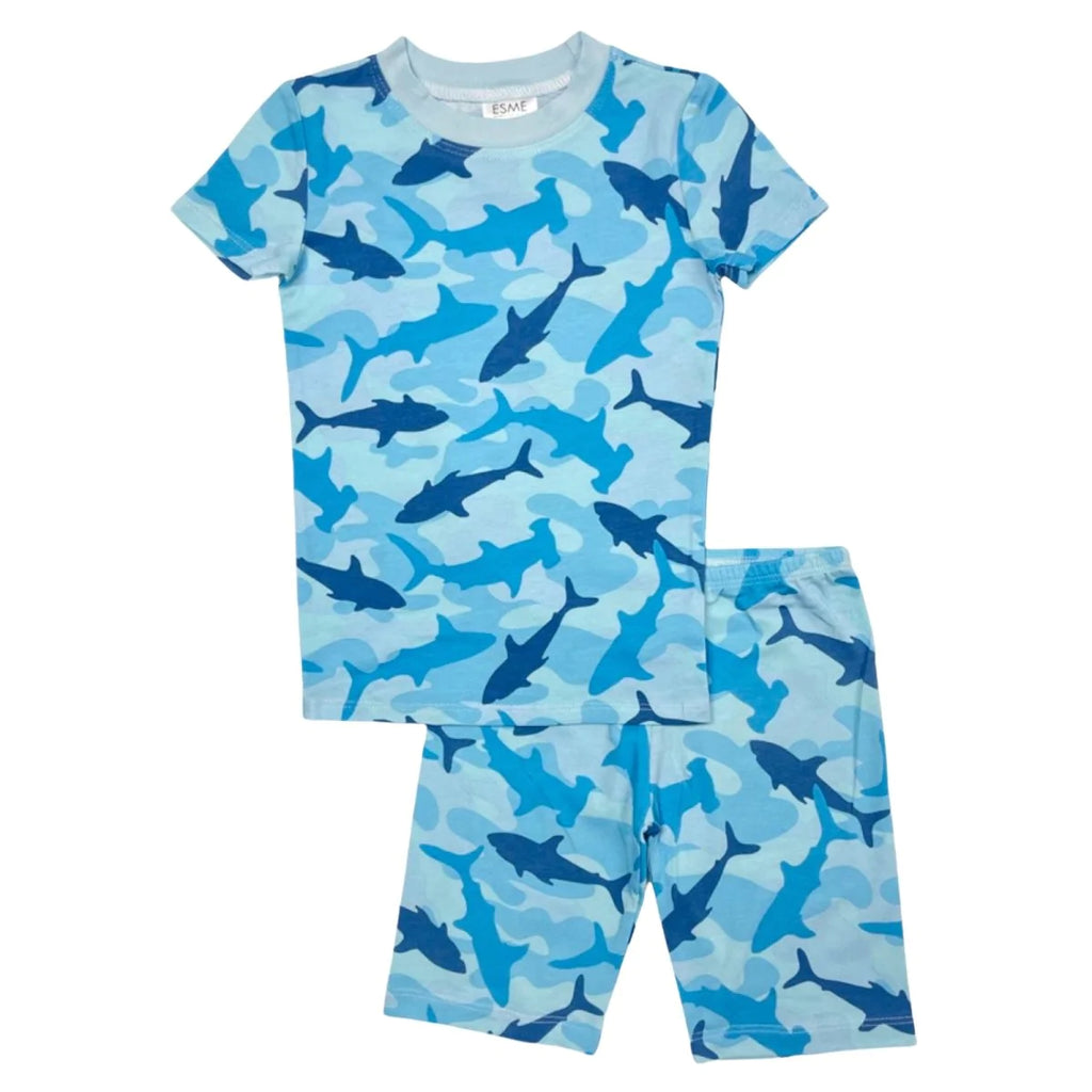 Camo Sharks Pajama Set