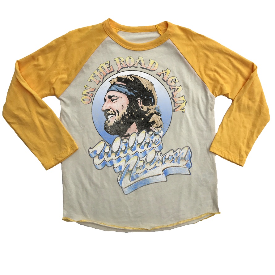 Willie Nelson Raglan Tee – Lukiee Lou - Main Image