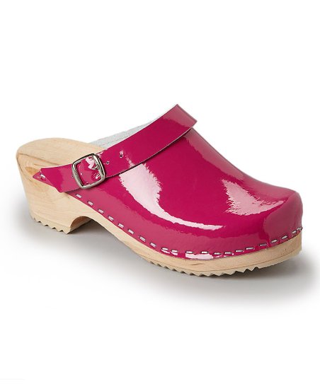 Patent Hot Pink Kids Clog